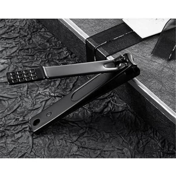 3-Piece Black Stainless Steel Precision Nail Clipper Set for Finger & Toe Nails - Picture 5 of 6